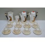 A COLLECTION OF ROYAL DOULTON 'REYNARD THE FOX' WARES, to include two coffee pots, two jugs and