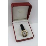 A CARTIER COUGAR 18K GENTLEMAN'S QUARTZ WRISTWATCH, model No. 887904, serial No. 001901, 18k