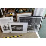 THREE MOUNTED FRENCH BLACK & WHITE PHOTOGRAPHIC PRINTS