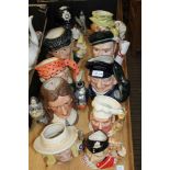 TEN VARIOUS ROYAL DOULTON CHARACTER JUGS