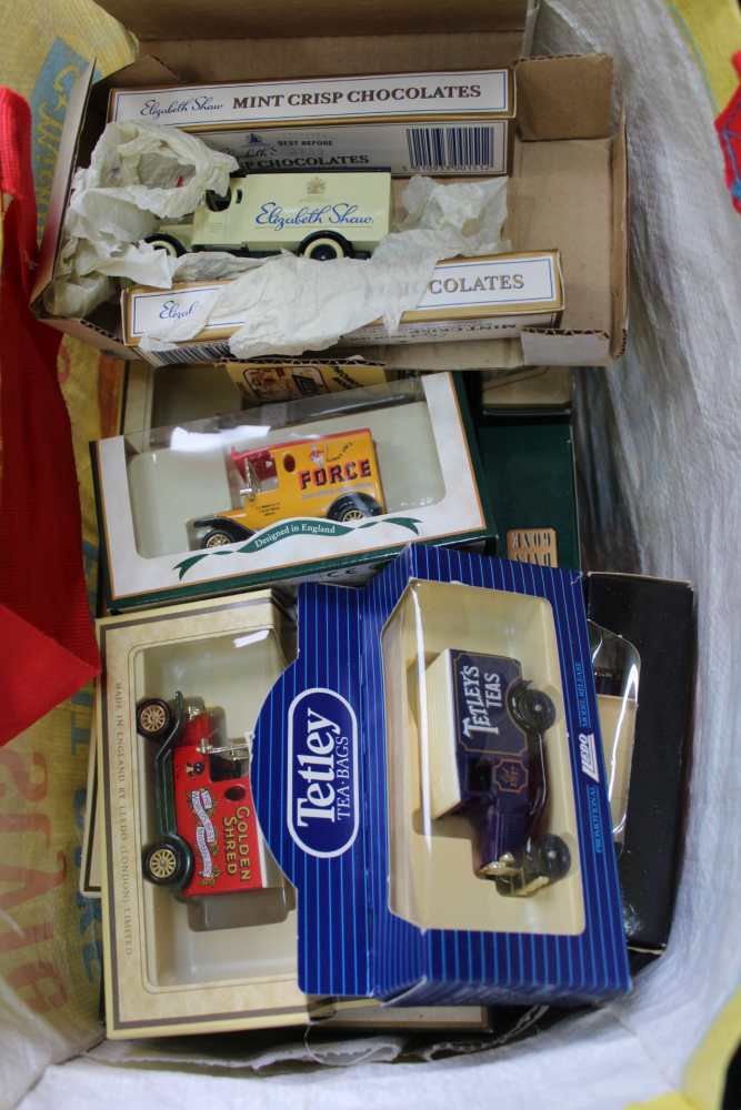 A BAG CONTAINING A GOOD SELECTION OF DIE-CAST VEHICLES