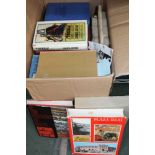 A BOX CONTAINING A SELECTION OF BOOKS VARIOUS ON SPAIN AND BULL FIGHTING