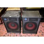 A PAIR OF 200W 'CUSTOM SOUND' BRANDED SPEAKERS