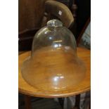 A MODERN BOXED GLASS BELL CLOCHE