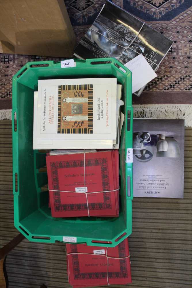 A CRATE CONTAINING AN EXTENSIVE SELECTION OF SOTHEBY'S AUCTION CATALOGUES, predominantly on ceramics - Image 2 of 2