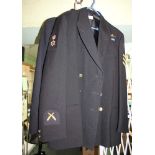 ROYAL TANK REGIMENT Officers Blue jacket, Prices Taylors Ltd, 1953, size 20,