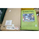 A BOXED SUBBUTEO TABLE SOCCER GAME together with boxed set of table skittles