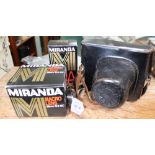 A CASED ZENIT CAMERA together with boxed Miranda branded accessories