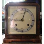 AN ART DECO DESIGN MANTEL CLOCK, bearing the names 'Knowles' of Stratford-on-Avon