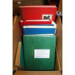 A BOX CONTAINING A LARGE SELECTION OF STOCK BOOKS, containing numerous stamps of the world