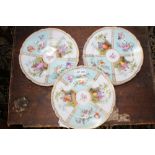 SIX DRESDEN PORCELAIN PLATES