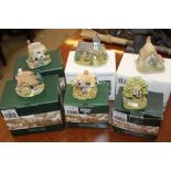 SIX BOXED LILLIPUT LANE DWELLINGS