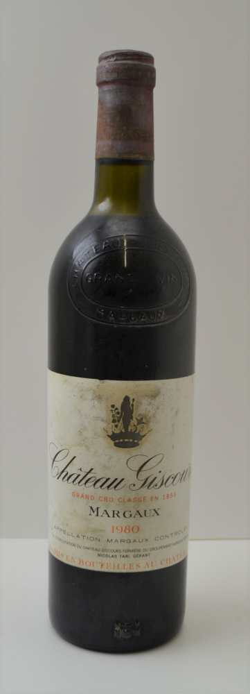 CHATEAU GISCOURS 1980 Grand Cru Classe Margaux, 1 bottle