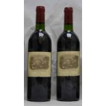 CHATEAU LAFITE ROTHSCHILD 1984 AC Pauillac, 2 bottles