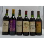 A SELECTION OF RED BORDEAUX WINES; Chateau Peychaud 1979, Cotes de Bourg, 1 bottle Margaux 1971,