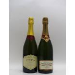 DUVAL LEROY NV champagne, 1 bottle CAVA MONASTERIOLO NV 1 bottle
