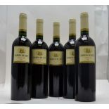 BARON DE LEY COSECHA 1996 Rioja Grjan Reserva, 5 x 75cl numbered bottles