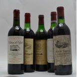 A SELECTION OF RED BORDEAUX WINES; Chateau Roc St Bernard 1978, Fronsac, 1 bottle Médoc, A. de Luze,