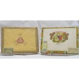 MONTECRISTO HABANA No.3 CIGARS, 25 in sealed box and 2 ROMEO Y JULIETA No.1 CIGARS in tubes with