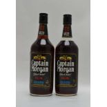 CAPTAIN MORGAN, Black Label Rum, 2 bottles