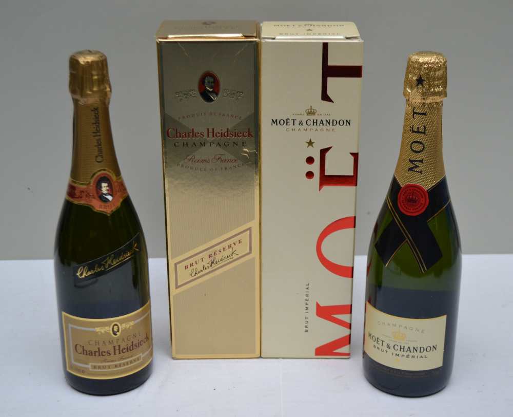 CHARLES HEIDSIECK NV Brut Reserve, 1 bottle MOET ET CHANDON NV Brut Imperial, 1 bottle