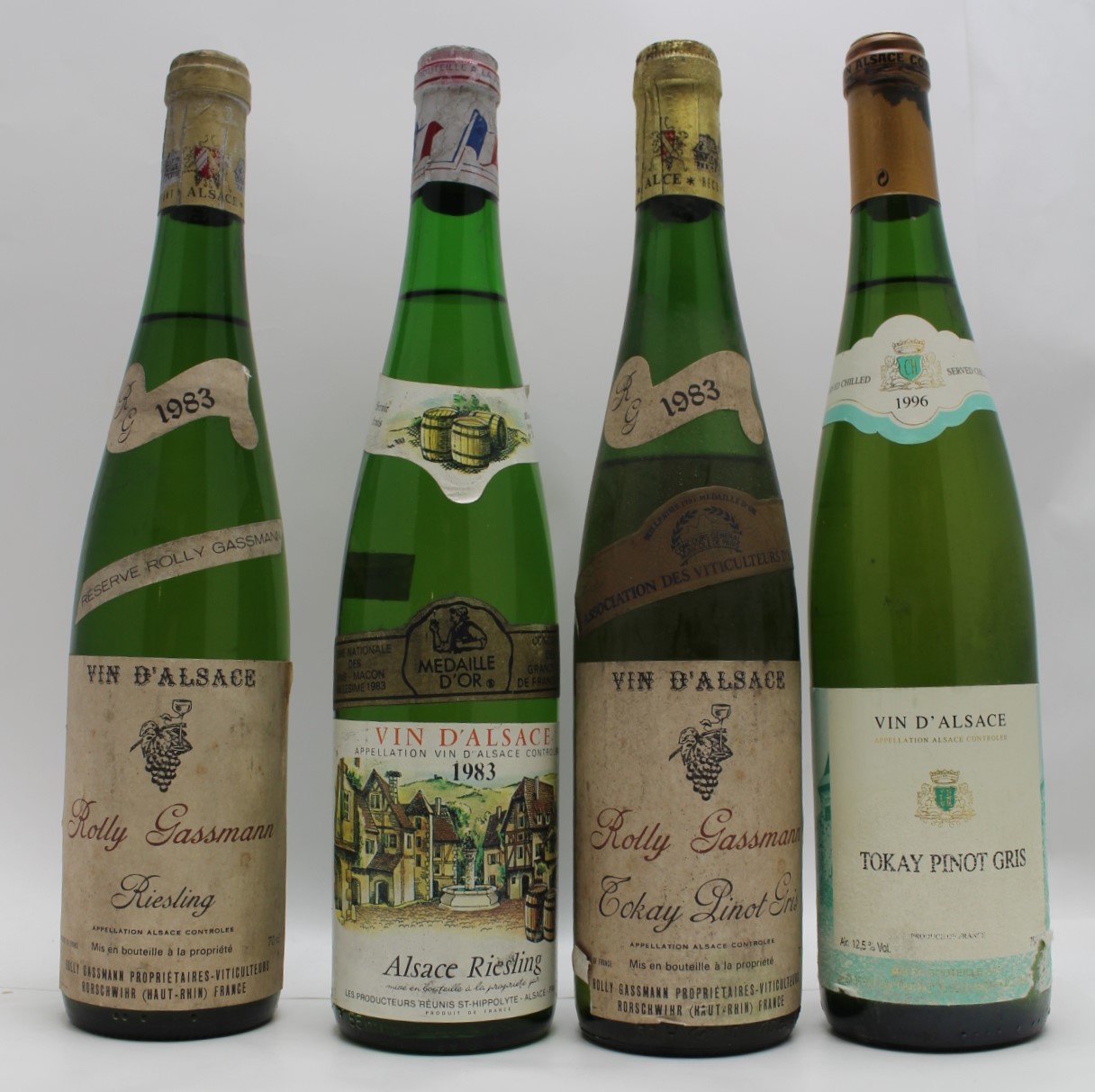 ALSACE TOKAY 1996 Pinot Gris 1 bottle ALSACE RIESLING 1983 Rolly Gassmann, 1 bottle ALSACE TOKAY