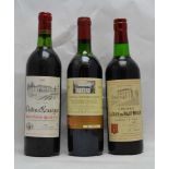 CHATEAU LA TOUR DU HAUT-MOULIN 1975 Cussac Le Vieux, L. Poitou, 1 bottle CHATEAU LASSEGUE 1982 Grand