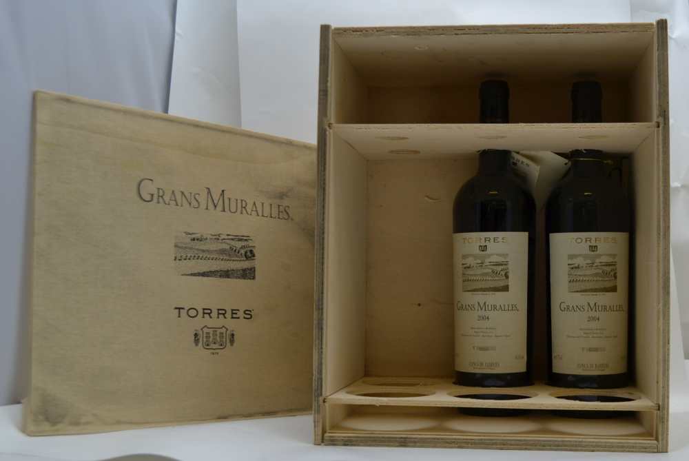 TORRES GRANS MURALLES 2004 Conca de Barbera, 2 bottles in o.w.c.