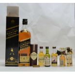 JOHNNIE WALKER BLACK LABEL Old Scotch Whisky, aged 12 years, 40% volume, 1 x 70cl bottle in