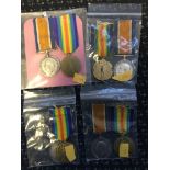 A First World War medal group of two awarded to C. Allen to include War medal and Victory Medal,