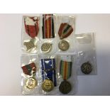 A selection of seven various medals to include an Imperial Service medal etc.