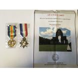 A First World War medal group of two awarded to John Henry Leech to include the 1914 Star and