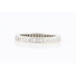 A diamond full eternity ring, set with round brilliant cut diamonds, each measuring approx. 0.