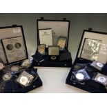 A collection of silver Westminster Coins, to include royal family and Queen Elizabeth II