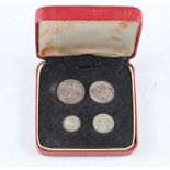 A collection of 1907 Maundy money.
