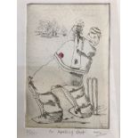 TIM BULMER. Framed, signed in pencil, titled ‘An Appalling Shot’, limited edition 5/150 etching,