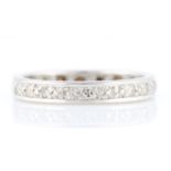 A diamond full eternity ring, set with eight-cut diamonds, total diamond weight approx. 0.40ct,