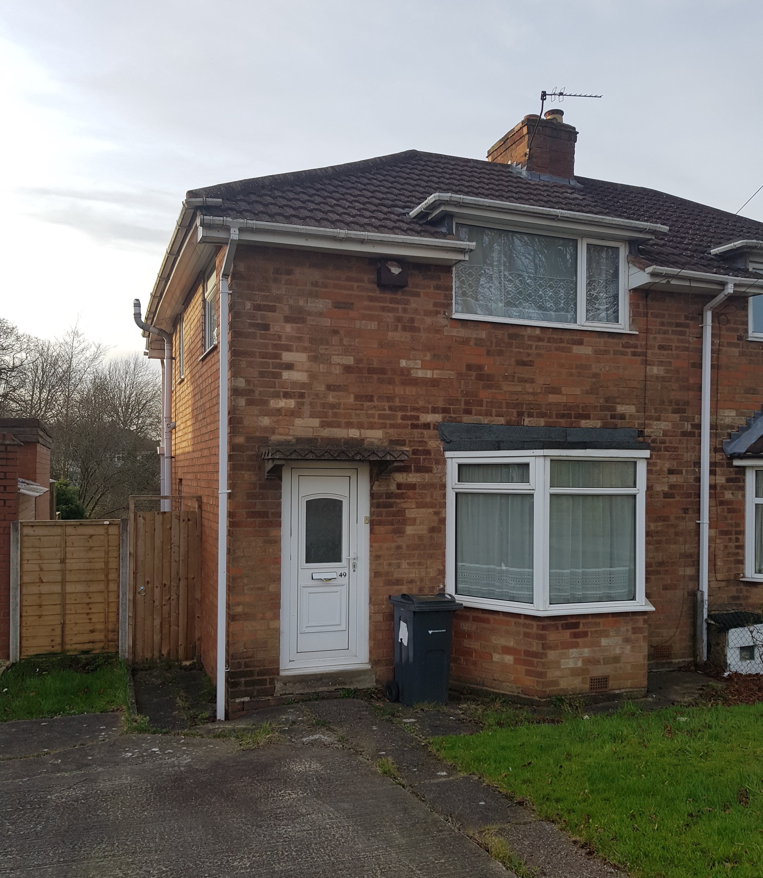 49 Cotford Road, Birmingham B14 5JJ. A freehold semi detached three bedroom house. A front garden