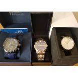 *Three various boxed wrist watches, to include the names Nixon, Festina and Accurist. IMPORTANT: