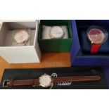 *Four various wrist watches, to include the names Michael Kors, Lacoste, Swarovski and Mathey-