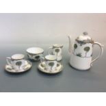 A small coffee set by Grafton and Sons China, sixteen pieces. IMPORTANT: Online viewing and