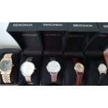 *Five boxed Sekonda wrist watches, serial nos. 2458, 2461, 3100 and 2526. IMPORTANT: Online