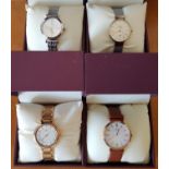 *Four boxed ladies Accurist wrist watches, numbered 8179, 8185, 8125 and 8152. IMPORTANT: Online