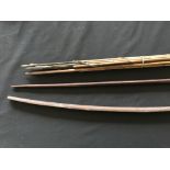 A quantity of Solomon Islands arrows with two bows. IMPORTANT: Online viewing and bidding only. No