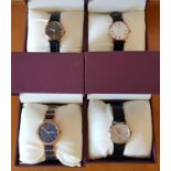 *Four boxed Accurist wrist watches, numbered 8184, 8183, 8073 and 8087. IMPORTANT: Online viewing