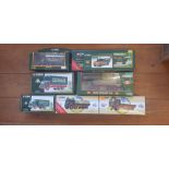 Eight Corgi Eddie Stobart vehicles to included a Land Rover. IMPORTANT: Online viewing and bidding