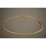 A yellow gold chain marked 750, approx. length 46cms, approx. weight 21.43gms. IMPORTANT: Online