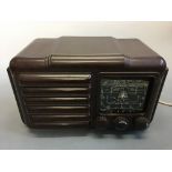 A Raymond Electric bakelite radio. IMPORTANT: Online viewing and bidding only. No in person