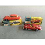 Corgi 210S Citroen D.S. 19 with a 310 Chevrolet Corvette Sting Ray, both boxed. IMPORTANT: Online