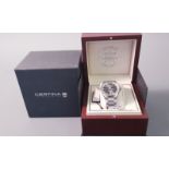 *A Gent's CERTINA 1888 wrist watch on link bracelet strap, in box. IMPORTANT: Online viewing and